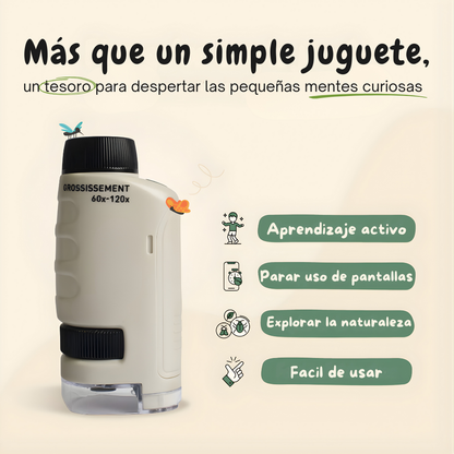MicroZoom Kids™ - Microscopio portátil para niños