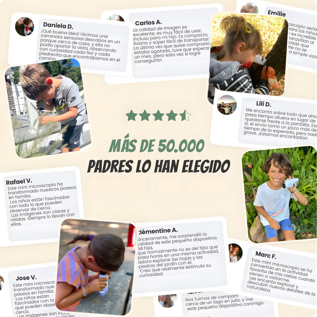 MicroZoom Kids™ - Microscopio portátil para niños